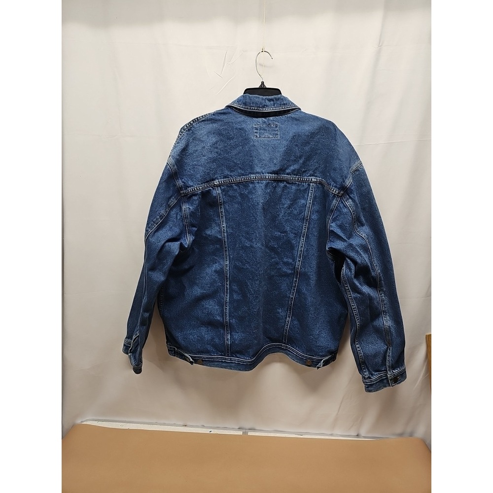 Harbor Bay Men's Blue Vintage Denim Jacket Hb Sport 90s Trucker Size 1xlt Tall - Picture 7 of 10